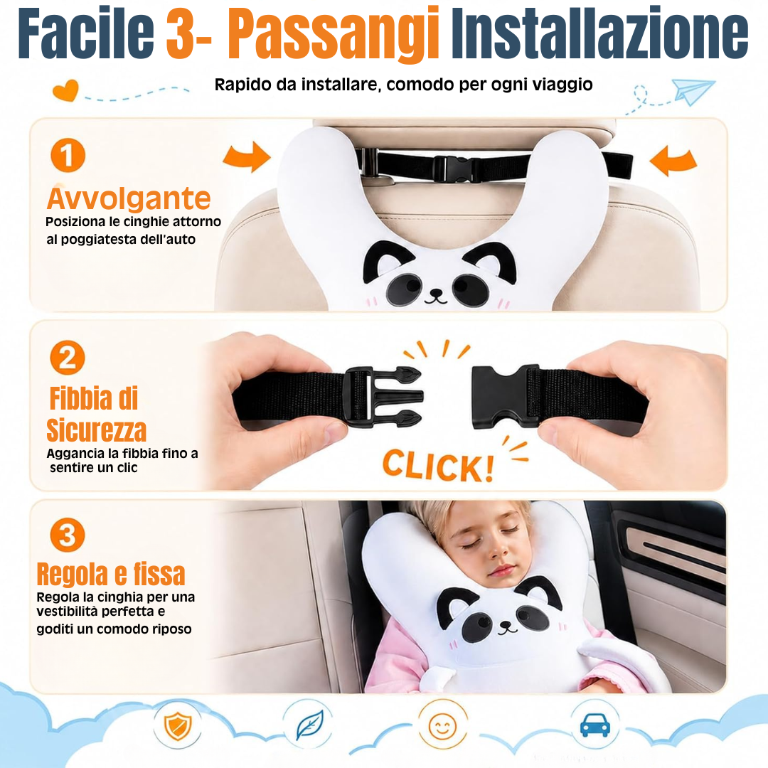 Cuscino Peluche Avvolgente per Neonati